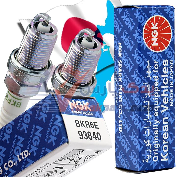 شمع پژو405 NGK پایه کوتاه V POWER ژاپن (بسته۴عددی)